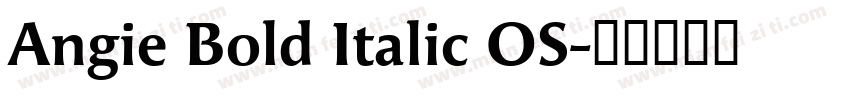 Angie Bold Italic OS字体转换